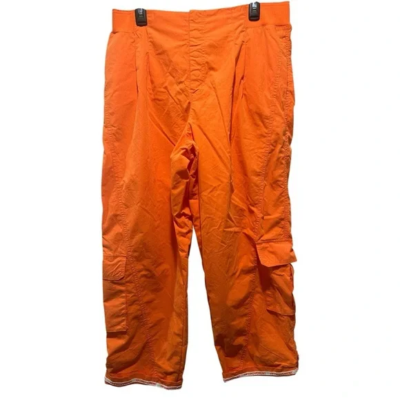 Free People Movement Mesmerize Me Orange Cargo Pants Size XL - Picture 4 of 9